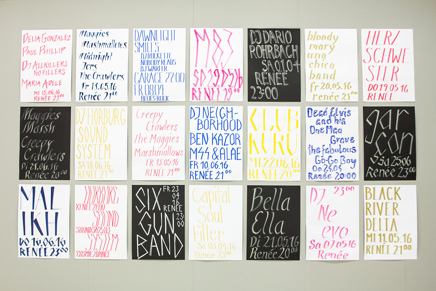 Simon Eliane «Schrift-Bild-Plakat : Schriftlabor küsst Plakat» | Visuelle Kommunikation, Diplom Bachelor 2016