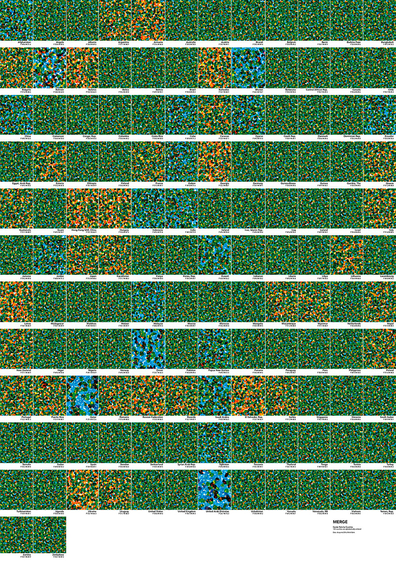 Nakwon Seo «Alternative data visualisations of the world map» | Visuelle Kommunikation, Diplom Master  2016